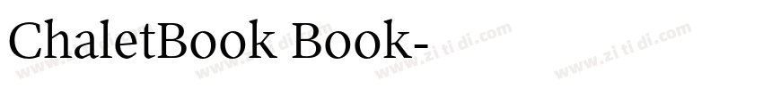 ChaletBook Book字体转换 ChaletBook Book字体转换